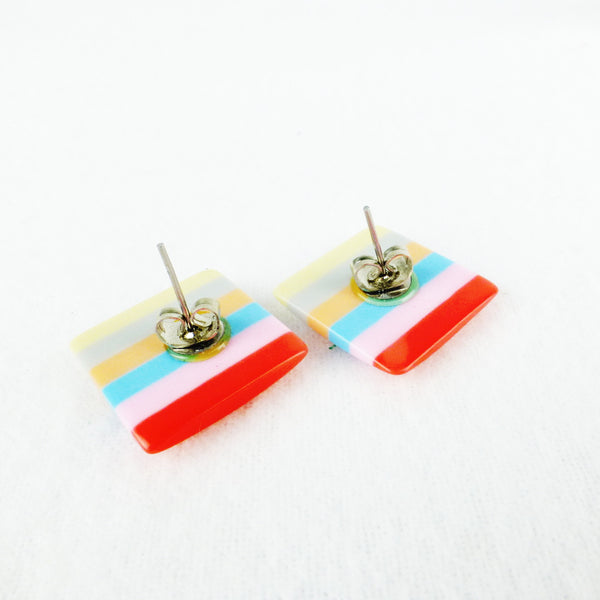 Candy Coloured Resin Earrings
