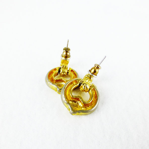 Gold-tone Door-knocker Earrings