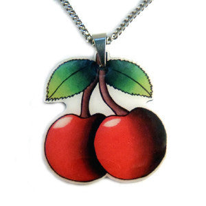 Cherry Pendant Necklace.